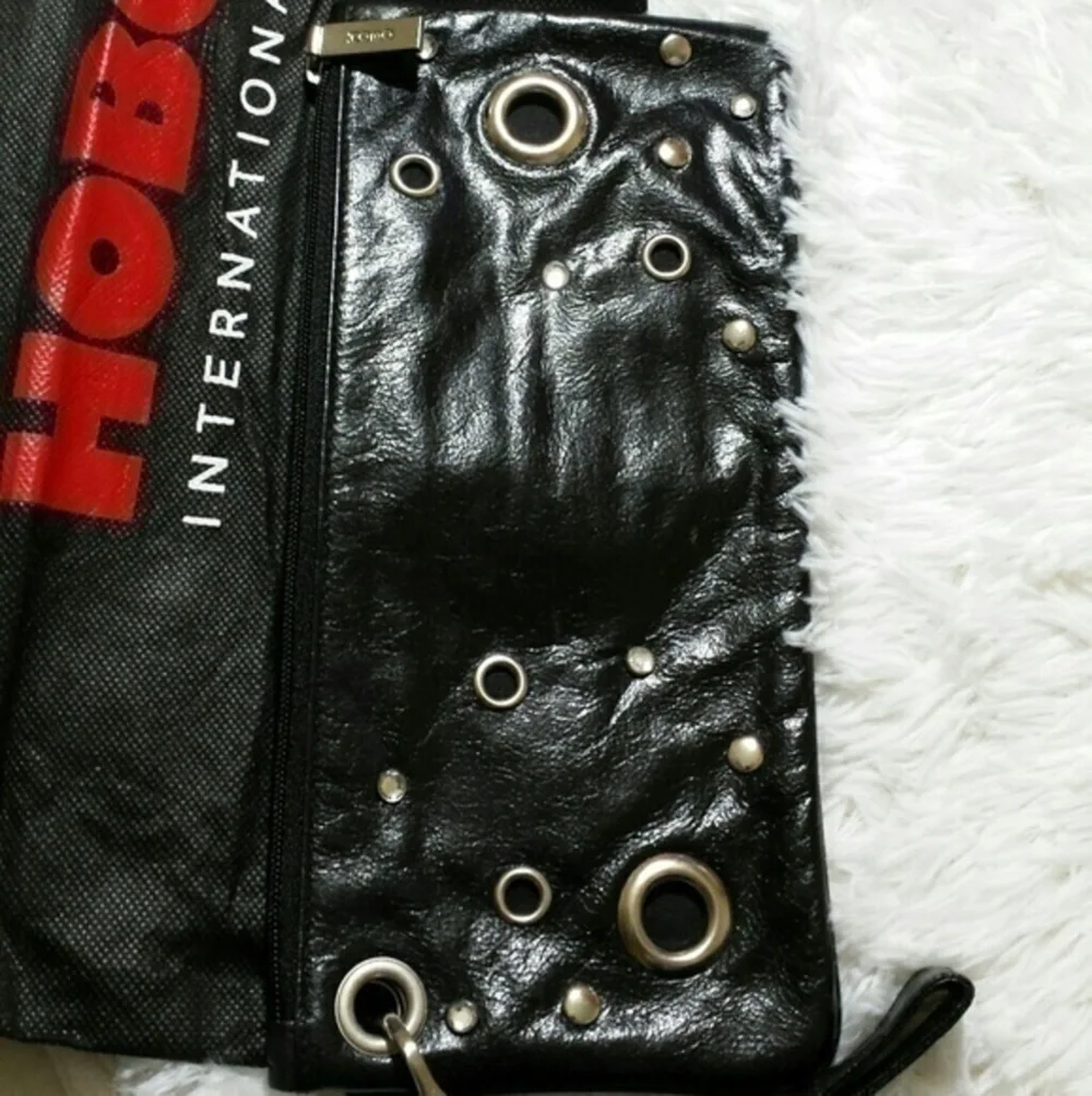 Hobo International Leather Wristlet Clutch Bag